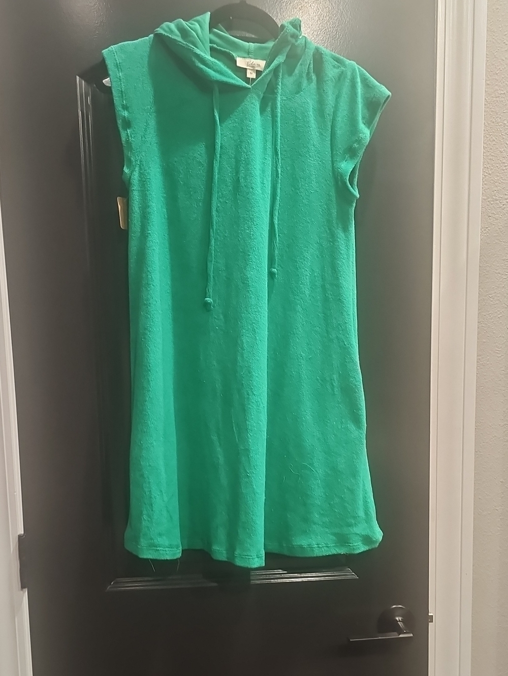 Elan Hooded Terry Dress Cover Up